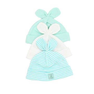 Set De Gorros X3 Unidades Moño