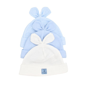 Set De Gorros X3 Unidades Moño