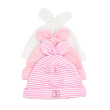 Set De Gorros X3 Unidades Moño