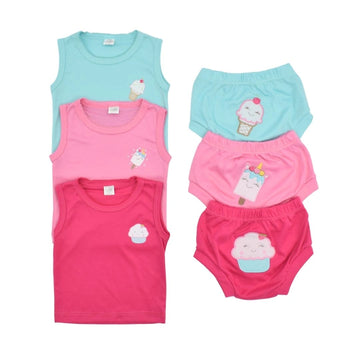 Conjunto Blusa Y Panty Niña Estampado Helado