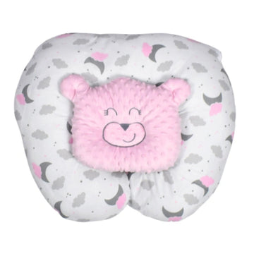 Cojín De Lactancia Estampada Rosado+ Almohada