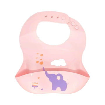 Babero En Silicona Estampado Elefante