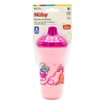 Vaso Aislado De 9 Oz Con Válvula De Silicona 6M+