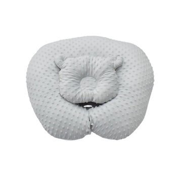 Cojín De lactancia Burbuja + Almohada Gris