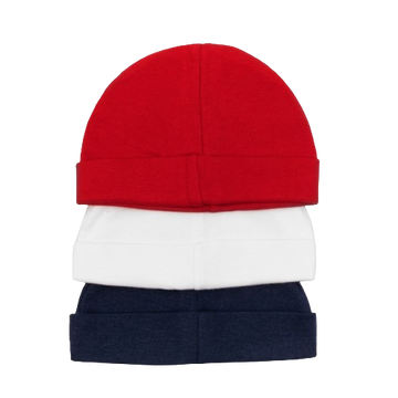 Set De Gorros Marineros X3 Unidades 0-3M