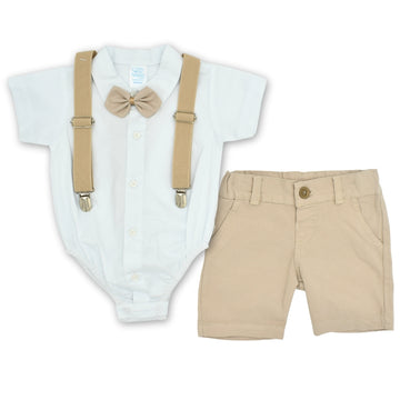 Traje Elegante Con Mameluco Y Short