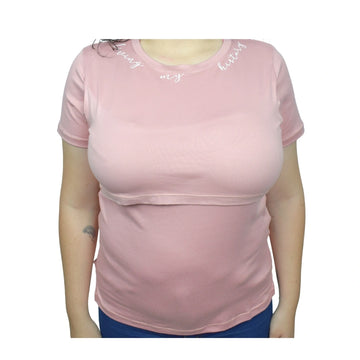Blusa Materna Mensaje Palo De Rosa