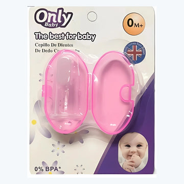 Cepillo De Dientes De Dedo En Silicona Para Bebes Con Estuche