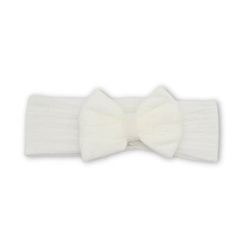 Balaca Moño Minnie Media Velada Blanco