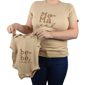 Dudo Blusa Y Mameluco Materno Beige