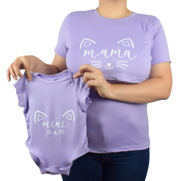 Dudo Blusa Y Mameluco Materno Morado