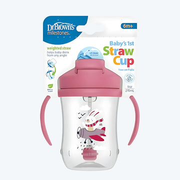Vaso Pitillo Rosa Estampado 9 Onz