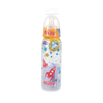 Tetero Transparente 240ML Con Tetina De Silicona 0M+