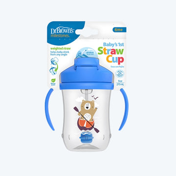 Vaso Pitillo Azul Estampado 9 Onz
