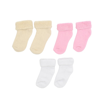 Set De Medias Unicolor X3 Para Bebe Niña 12 Meses