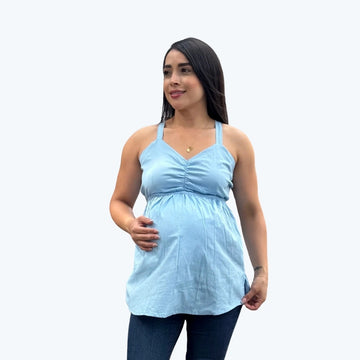 Blusa Matera Tiras Azul