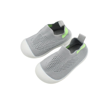 Zapato Tejido Con Suela Flexible Gris