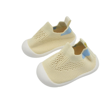 Zapato Tejido Con Suela Flexible Beige