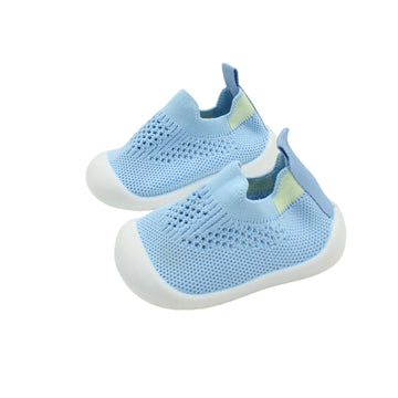 Zapato Tejido Con Suela Flexible Azul