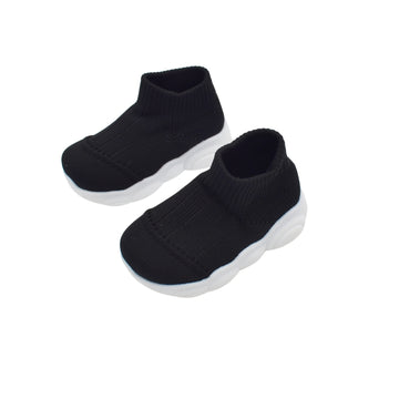 Zapato Tejido con Suela Alta Negro