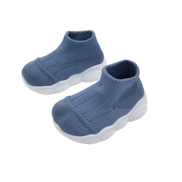 Zapato Tejido con Suela Alta Azul