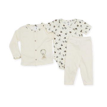 Conjunto de Bebé 3 Piezas Osos Globo