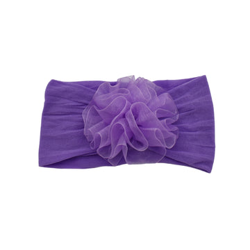 Balaca tipo Media Velada Moño Grande Morado