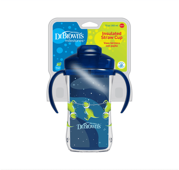 Vaso Pitillo Térmico 10 Oz Azul 12M+