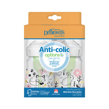 Set De Teteros Boca Ancha 5 OZ Bosque X2 Unidades