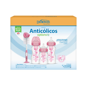Set De Teteros Regalo Rosado Options + Boca Ancha