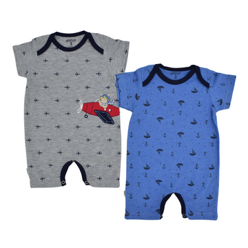 Set x2 Enterizo Bebé Niño Estampado Surtido