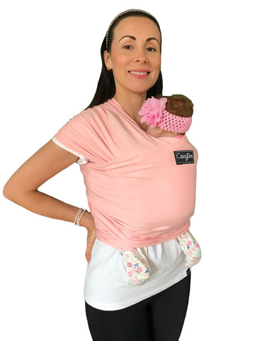 Fular Con Soporte De Espalda 0-12 Meses Rosado