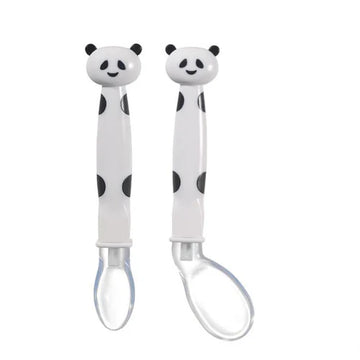 Set x2 Cucharas en Silicona Estampado Osito Panda