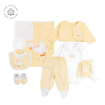 Set De Primer Dia 8 Piezas Pato Amarillo