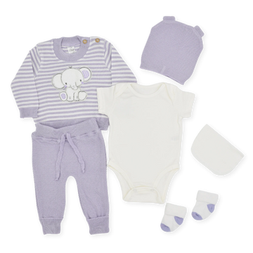 Set De Primer Día Estampado Elefante