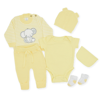 Set De Primer Día Estampado Elefante