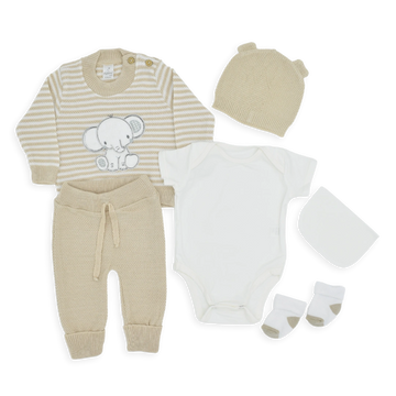 Set De Primer Día Estampado Elefante