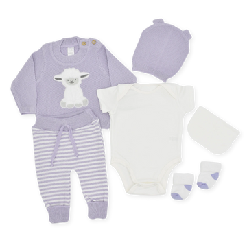 Set De Primer Día Estampado Ovejita