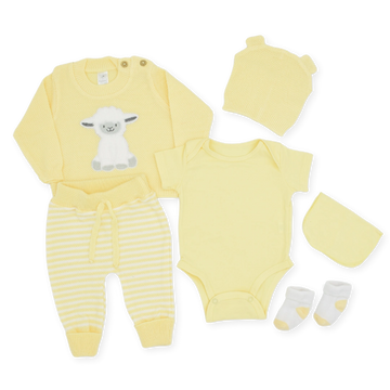 Set De Primer Día Estampado Ovejita