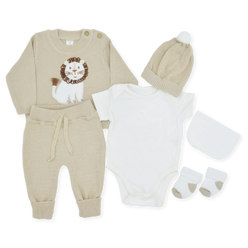Set De Primer Día Estampado Leon