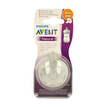 Chupo Repuesto Natural Avent 2.0 Flujo Rápido 6M+