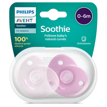 Chupo De Entretención Soothie De Avent Rosado 0-6M+