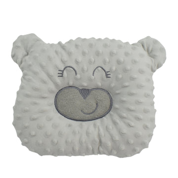 Almohada Estabilizadora Cabeza Bordado Oso Burbuja Gris