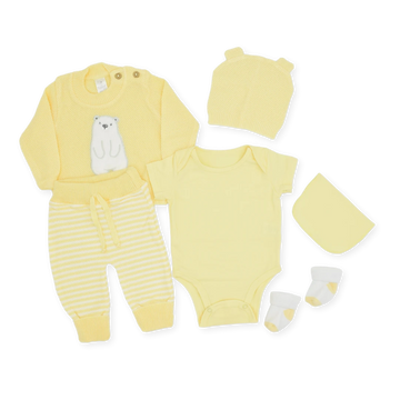 Set De Primer Día Estampado Oso