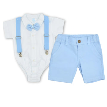 Traje Elegante Con Mameluco Y Short