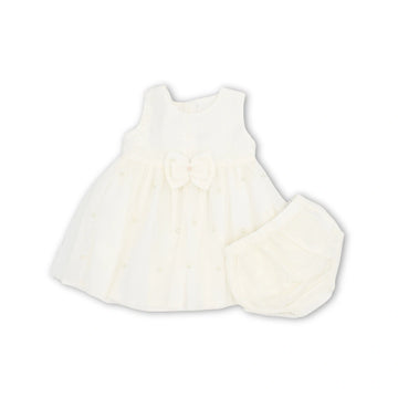 Vestido Elegante Con Perlas + Pantie