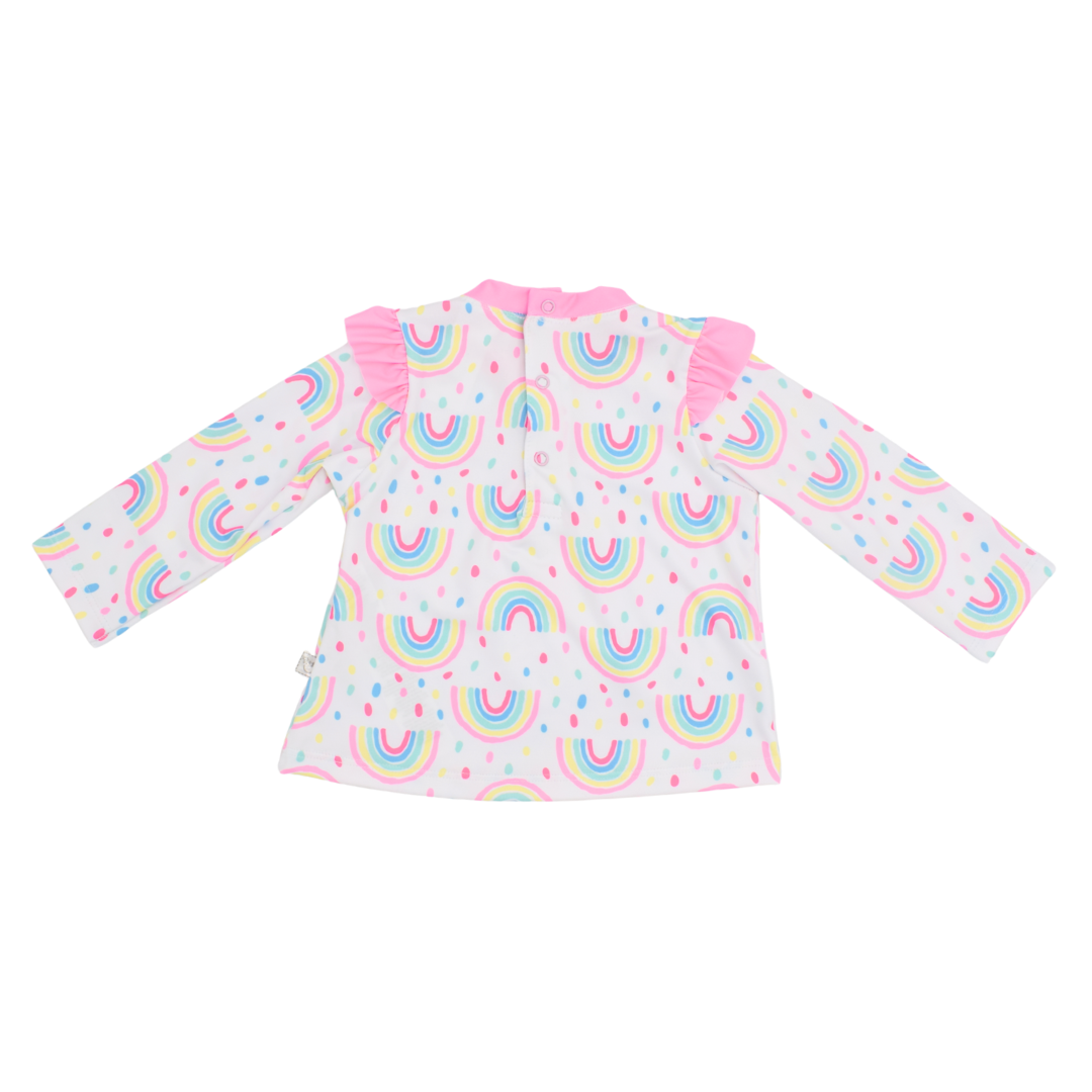 Traje De Baño Dos Piezas Estampado Arcoiris