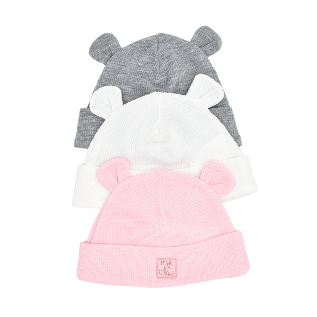 Set De Gorros X3 Unidades Orejitas