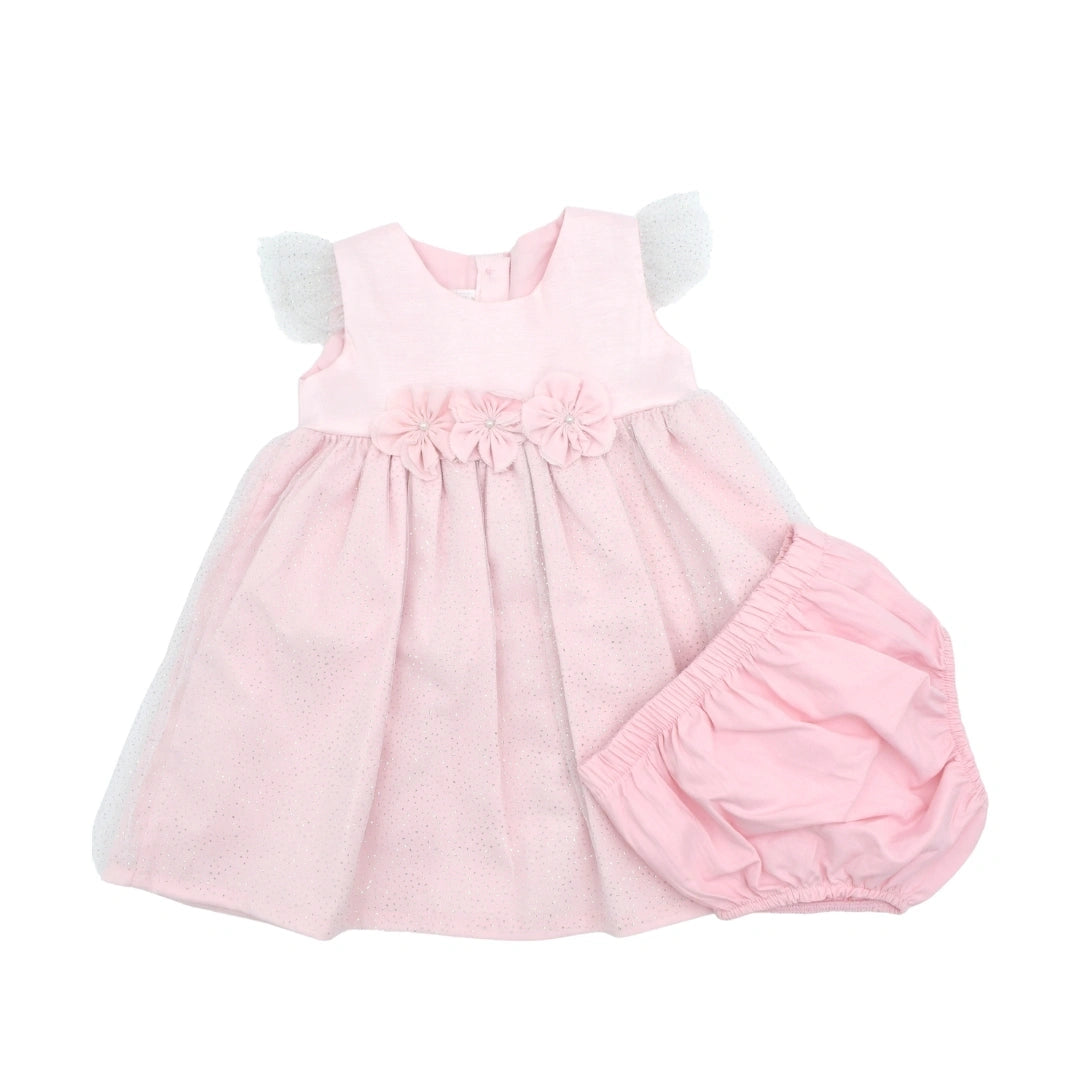 Vestido Bebe Niña Cielo Rosa