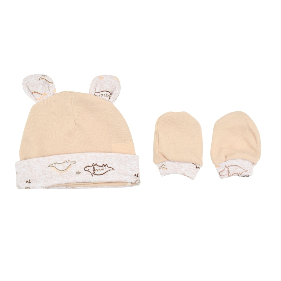 Set De 3 Gorros + 3 Manoplas Estampadas